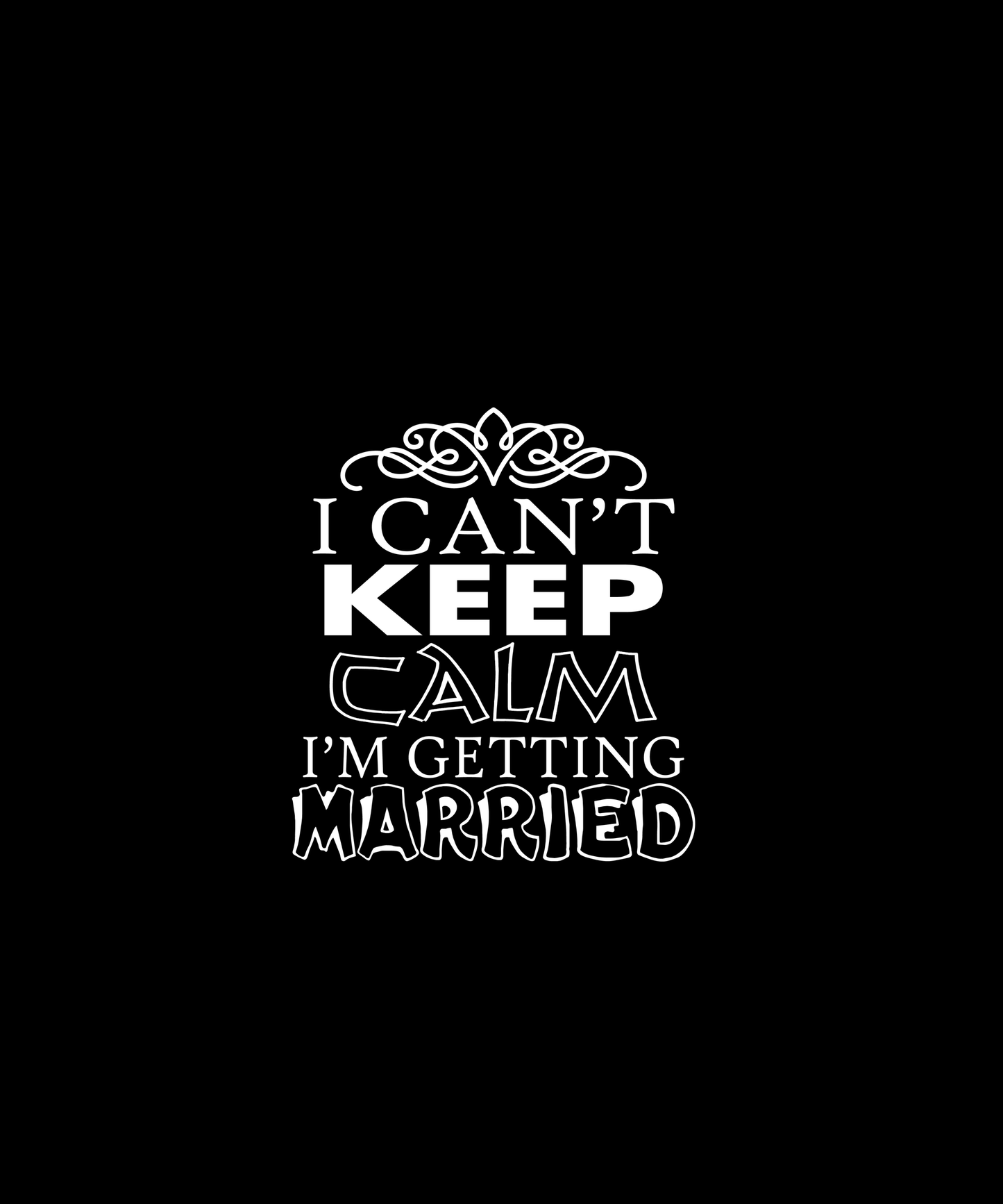 Getting Married T-shirt (Black)