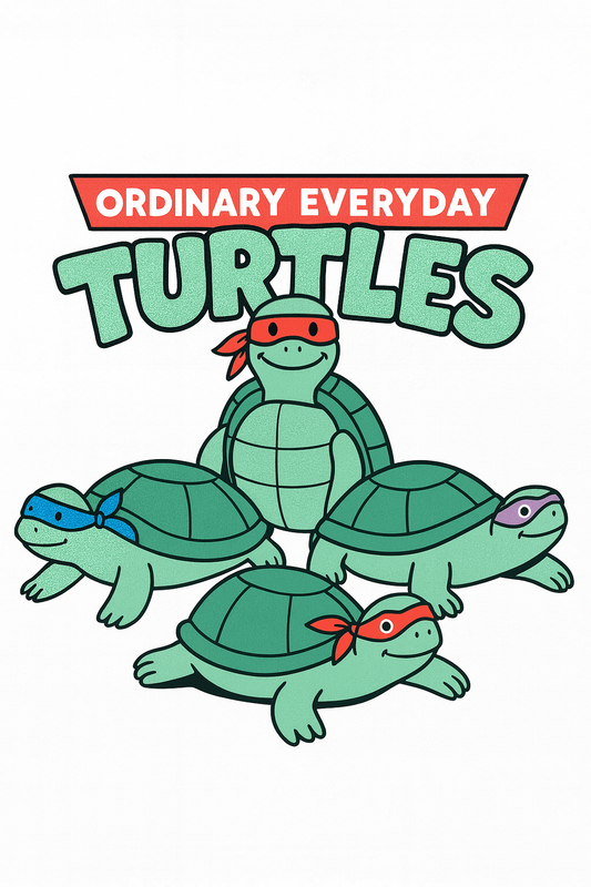 Ordinary Everyday Turtles Tee (White)