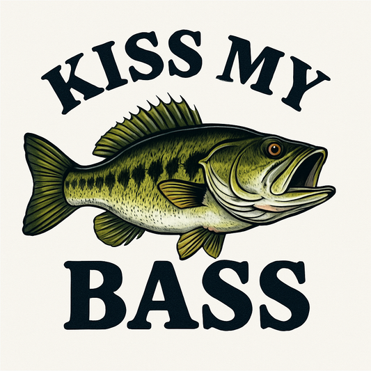 Kiss My Bass Angler Tee (White)