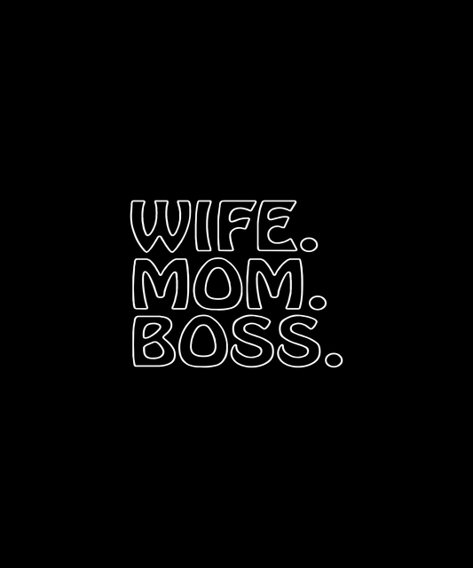 Empowered Mom Life T-shirt (Black)