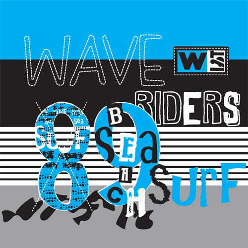 Wave Riders Surf T-shirt (Black)