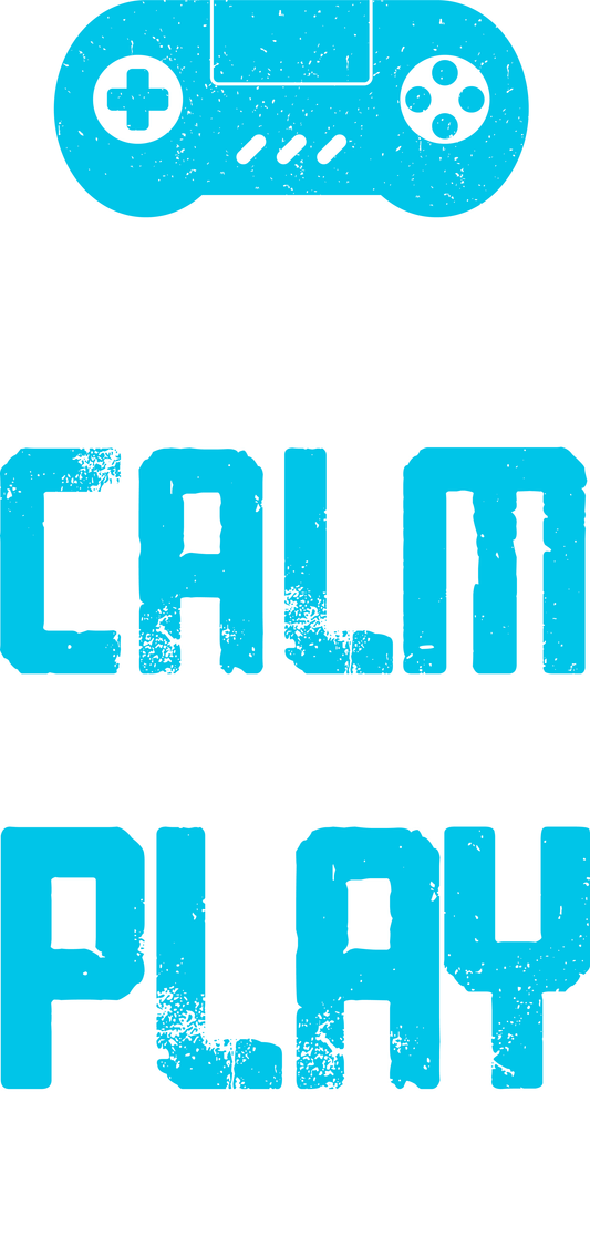 Keep Calm And Play Games (White)