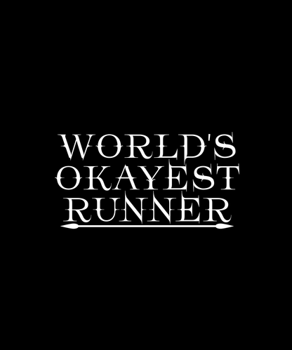 World's Okayest Runner T-shirt (Black)