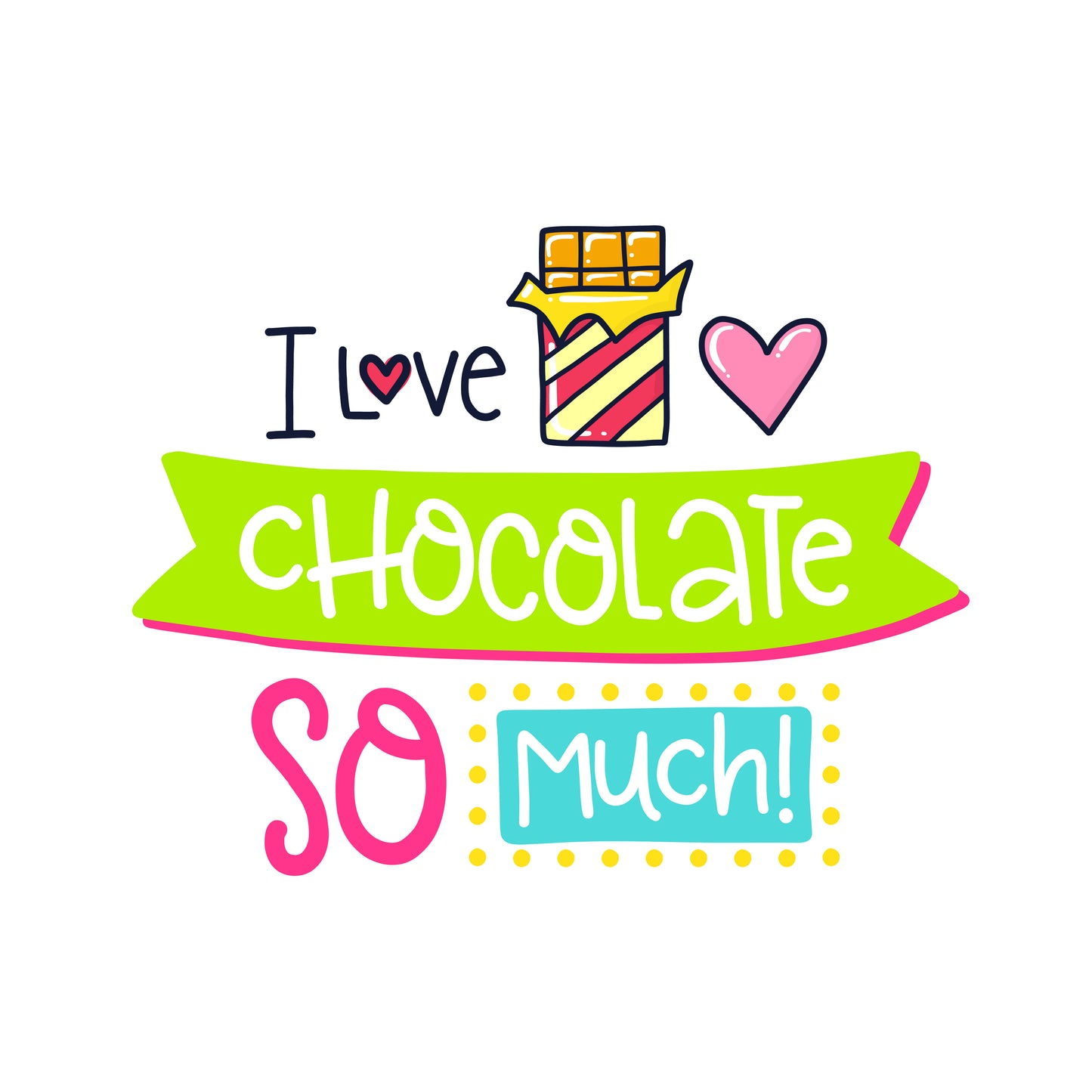 Chocolate Love Graphic Tee (White)