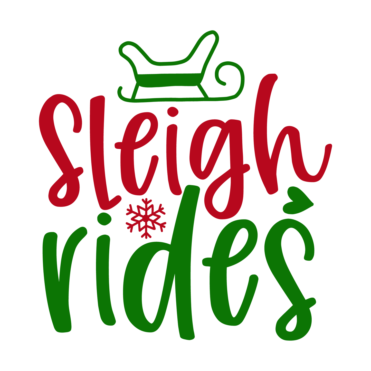Sleigh Rides Holiday T-shirt (White)