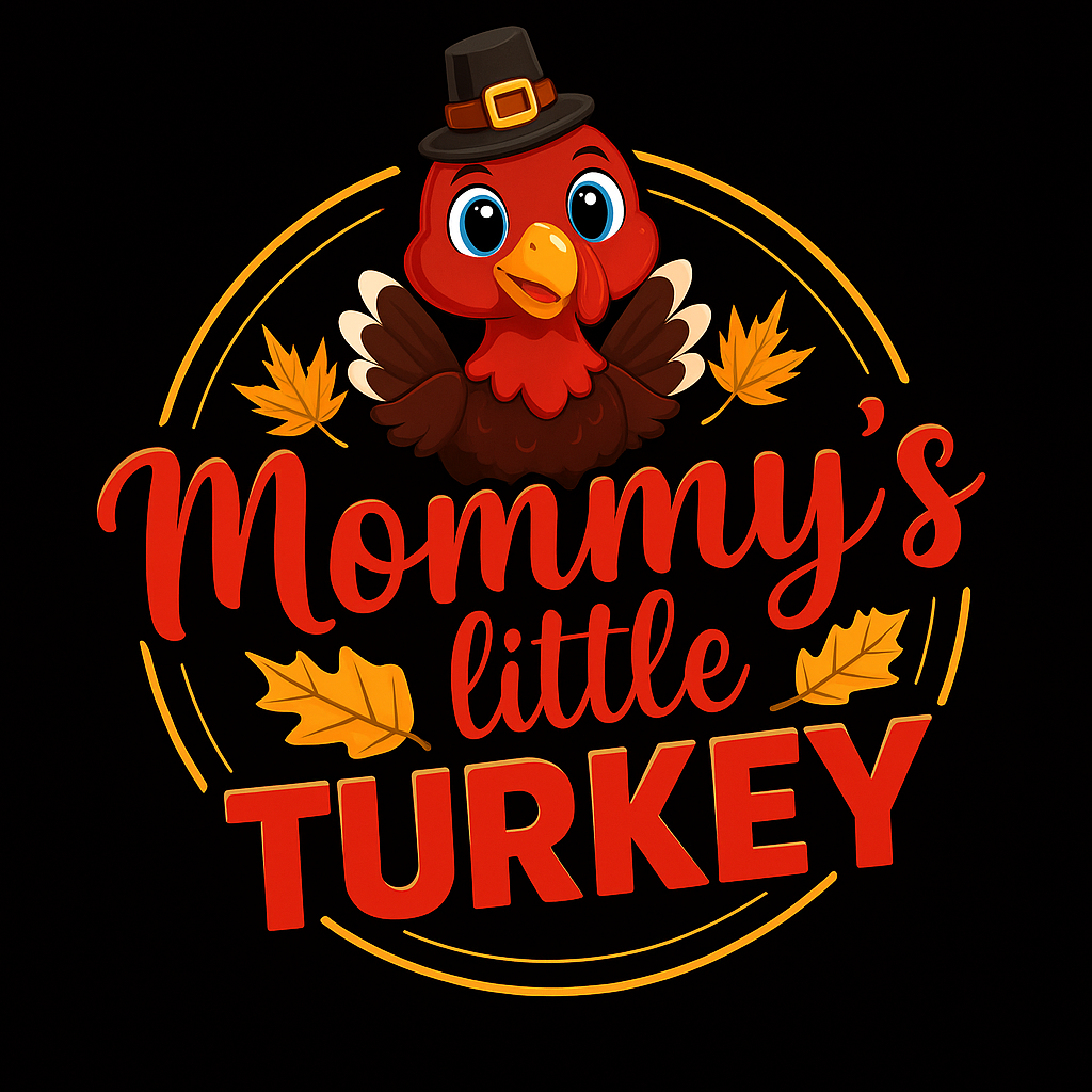 Mommy's Little Turkey T-shirt (Black)
