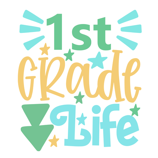 1st Grade Life- Tee (White)