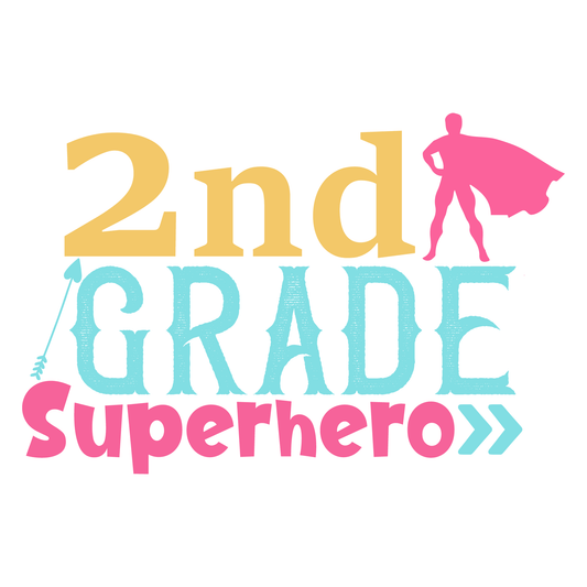 2nd Grade Superhero Color- Tee (White)