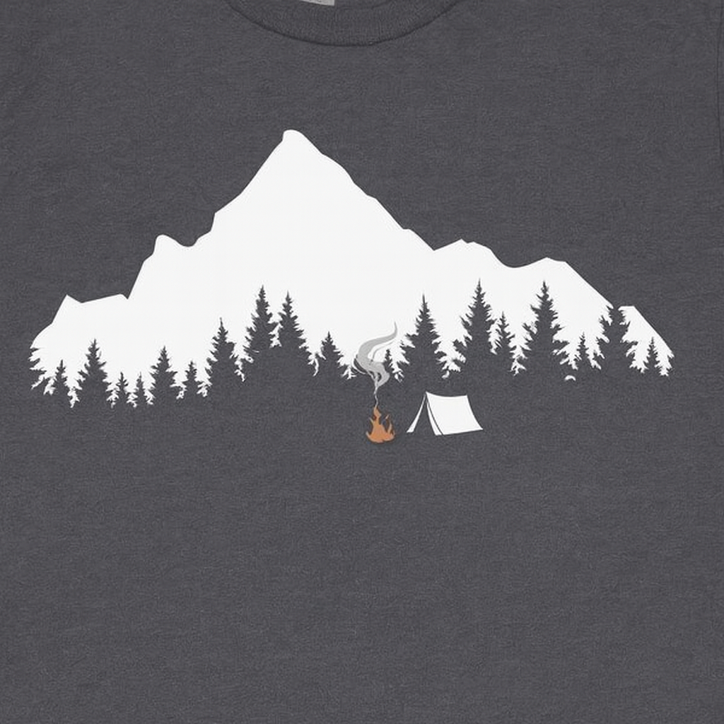 Mountain Camping Adventure T-shirt (Black)