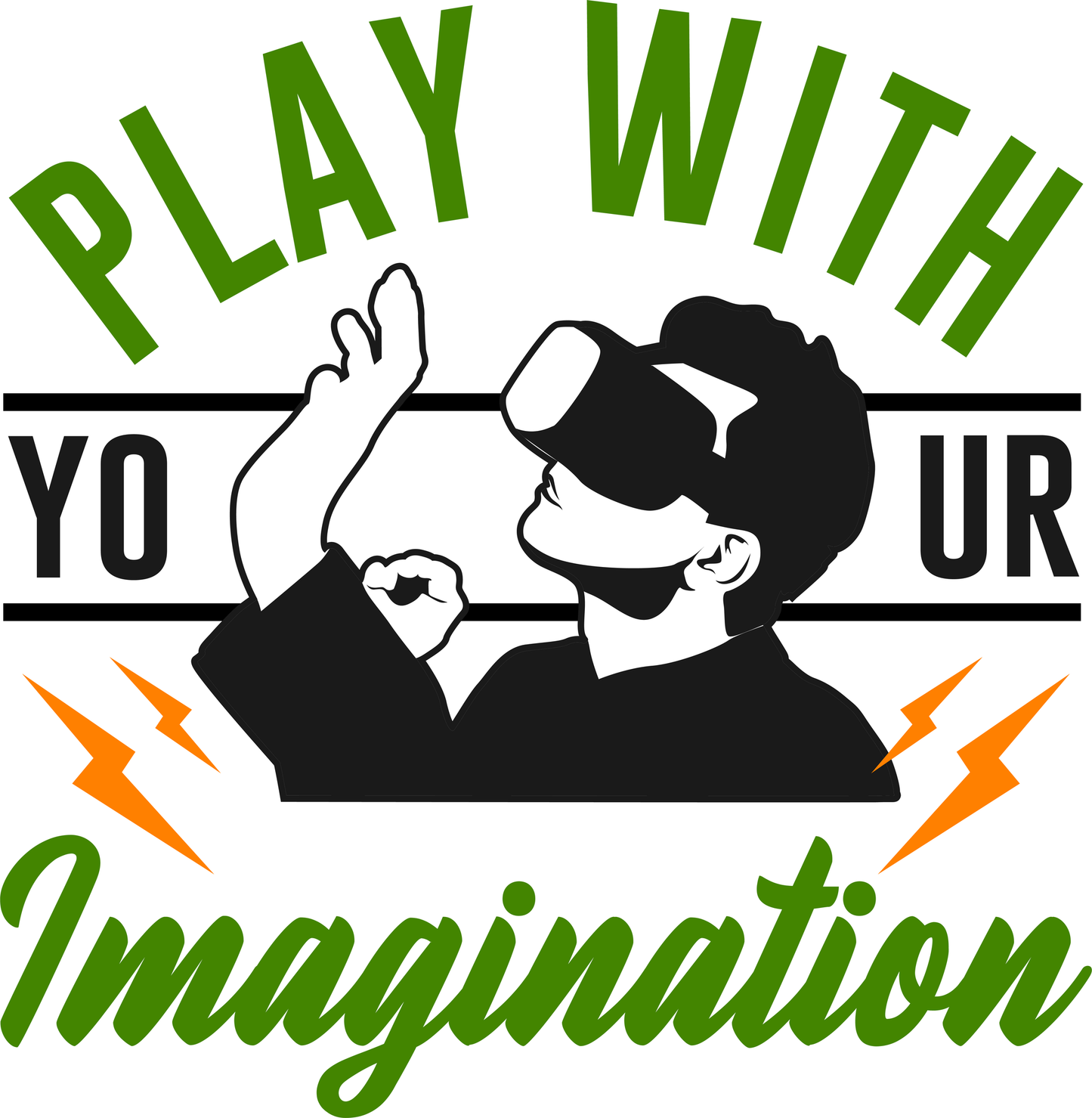 Play With Your Imagination (White)