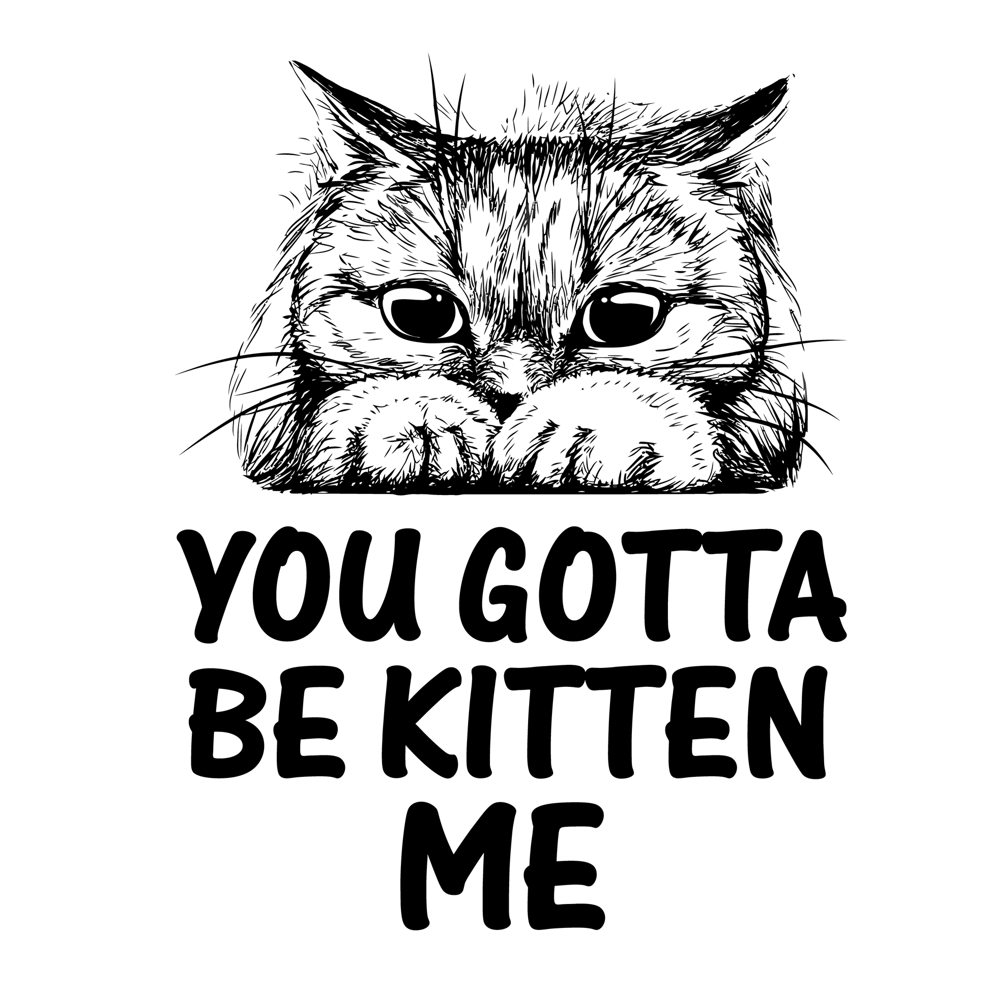 Cute Cat Pun T-shirt (White)