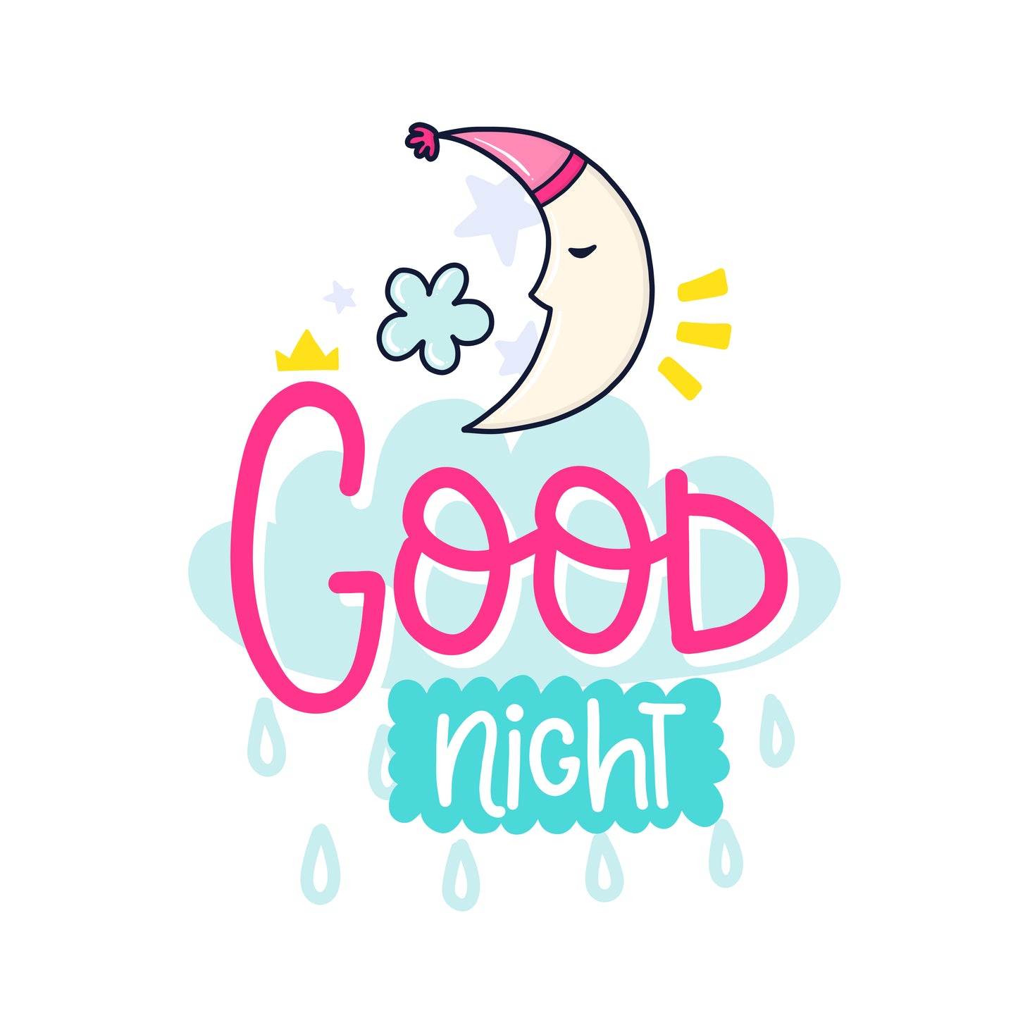 Good Night Moon T-shirt (White)
