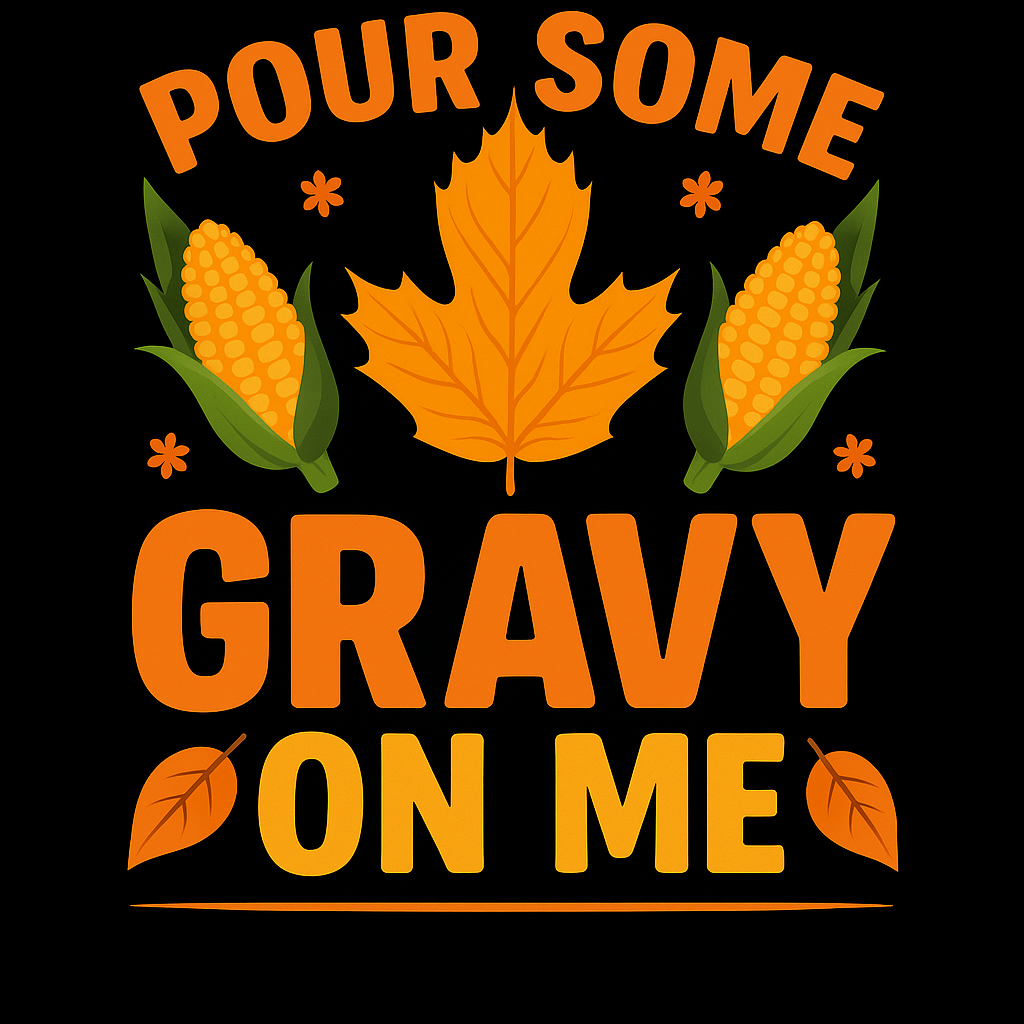 Gravy Lover's Autumn T-shirt (Black)
