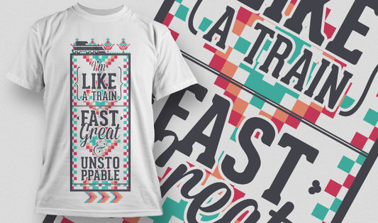 Train Inspired Graphic Tee (White)