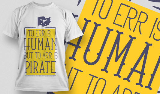 Pirate Humor Graphic Tee (Black)