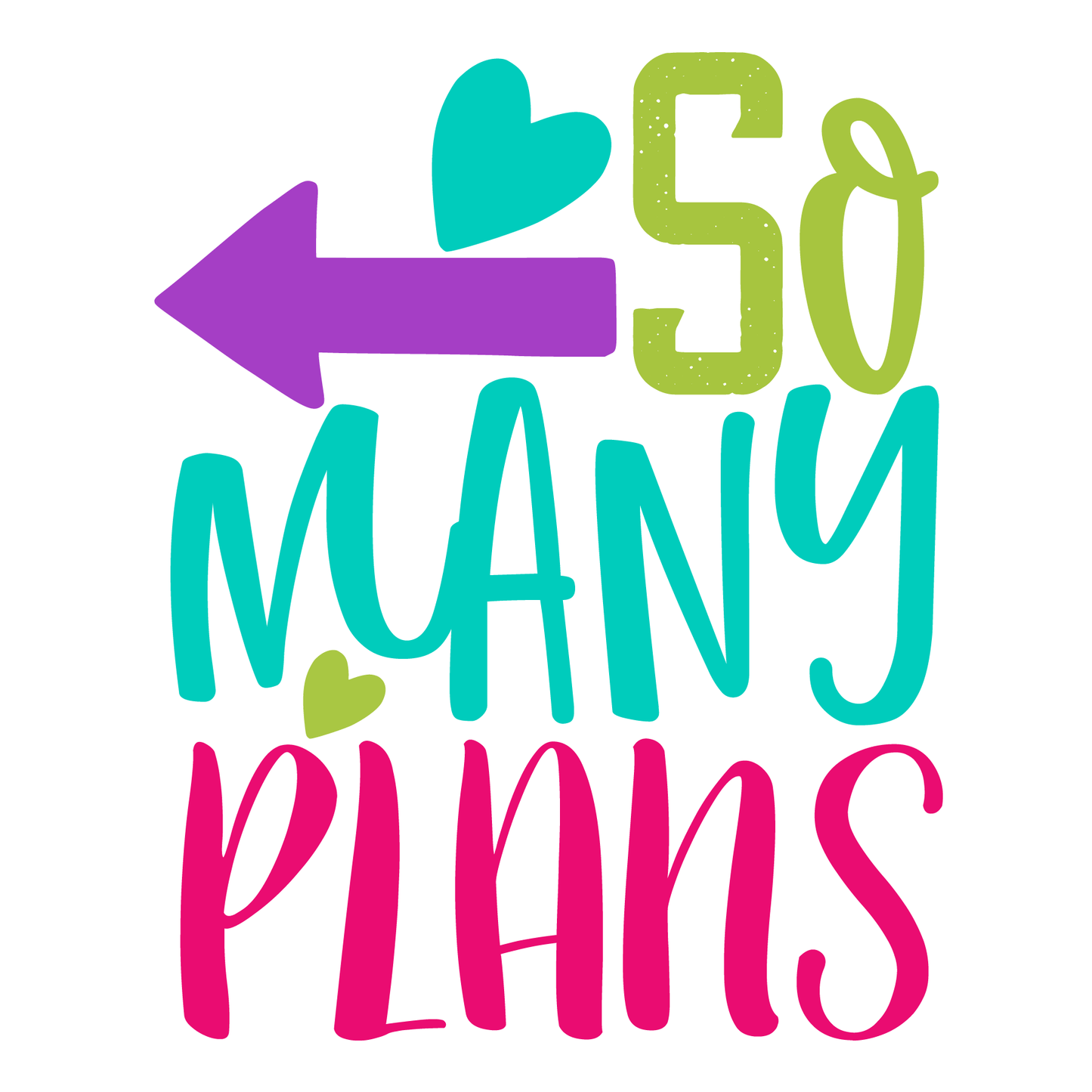 So Many Plans T-shirt (White)