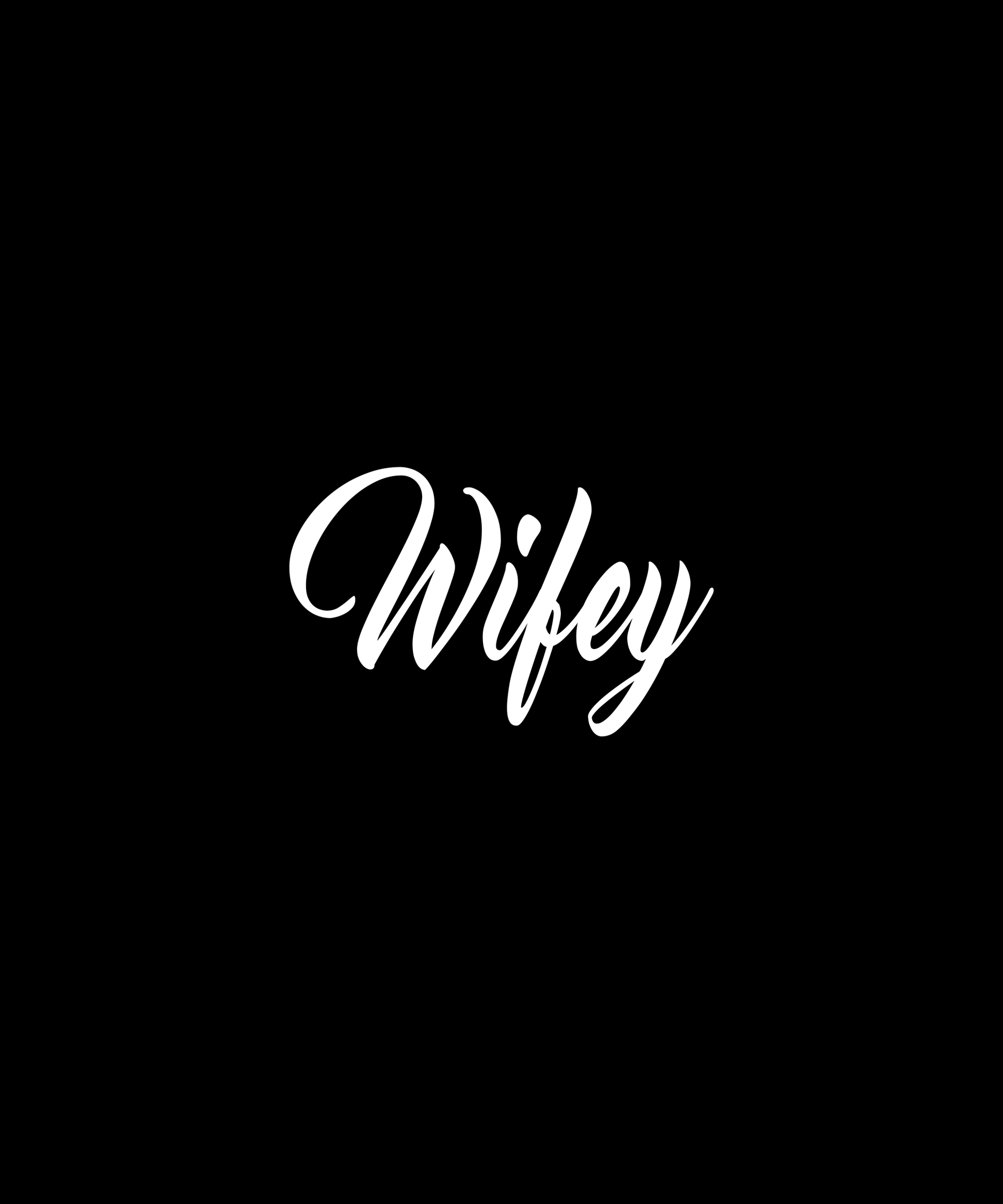 Stylish Wifey Graphic Tee (Black)