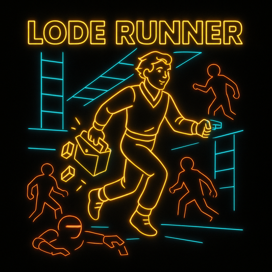 Lode Runner Neon Tee (Black)