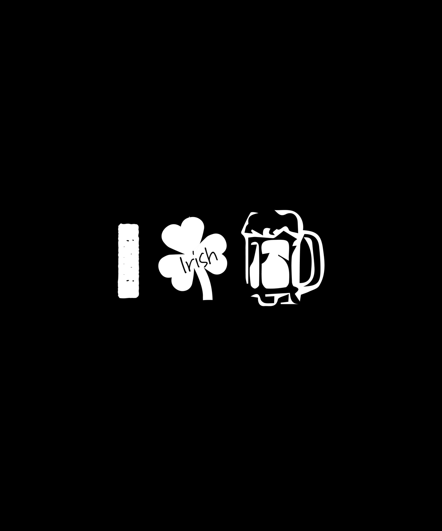 I Love Irish Beer T-shirt (Black)
