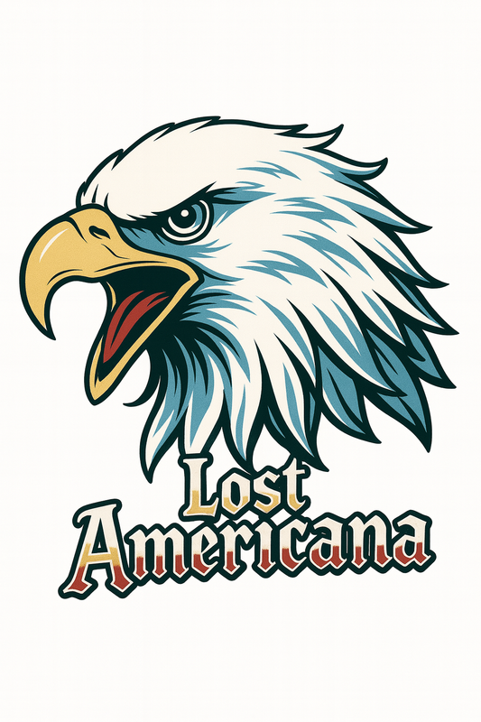 Lost Americana Bald Eagle Tee (White)