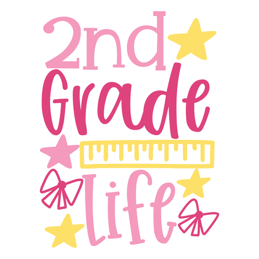 2nd Grade Life- Tee (White)