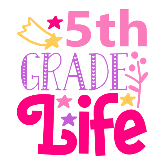5th Grade Life- Tee (White)