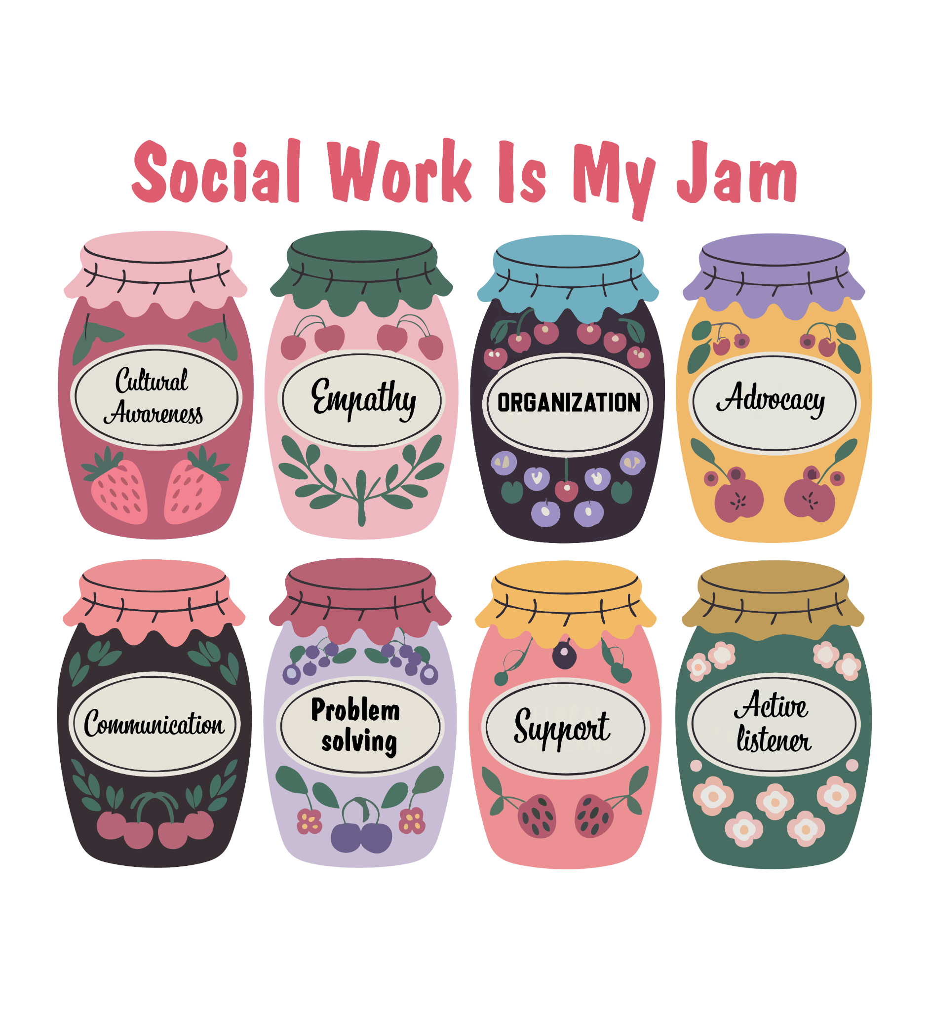 Social Work Is My Jam — Tee (Black)
