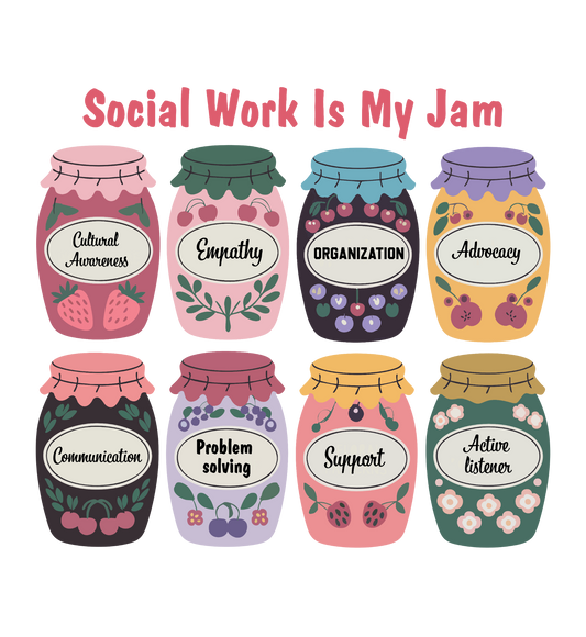 Social Work Is My Jam — Tee (Black)