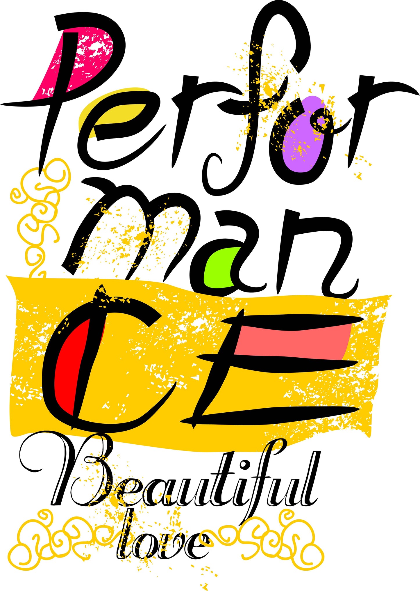 Performance Beautiful Love T-shirt (Black)