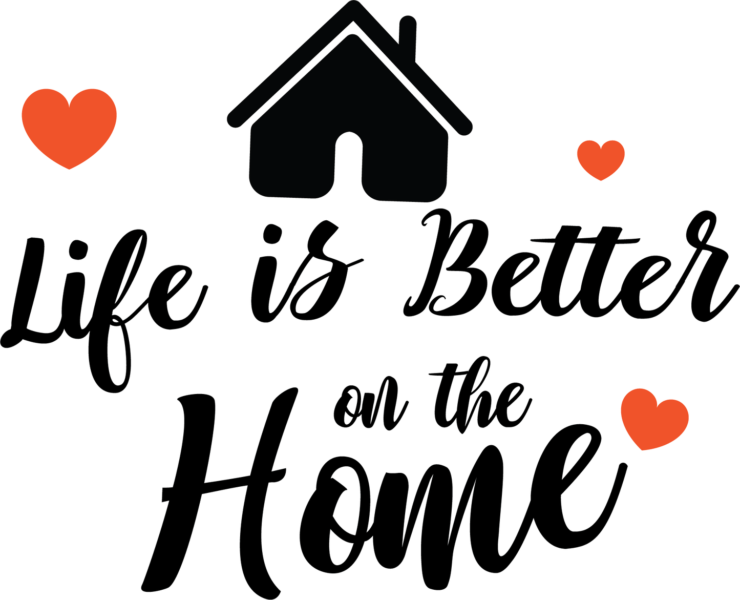 Life Is Better On The Home (White)