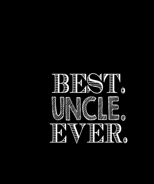 Best Uncle Ever T-shirt (Black)