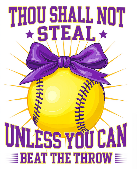 Softball Stealing Humor T-shirt