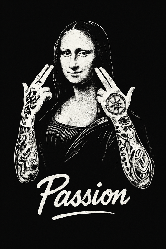 Tattooed Mona Lisa Passion Tee (Black)