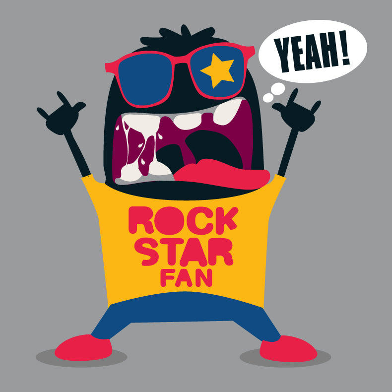 Rock Star Fan Graphic Tee (Black)