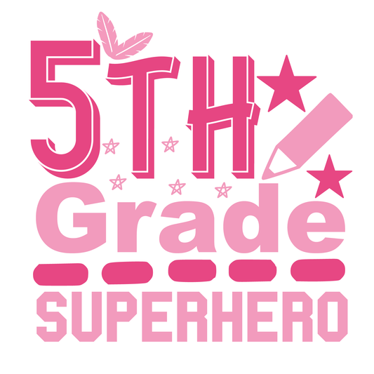 5th Grade Superhero- Tee (White)