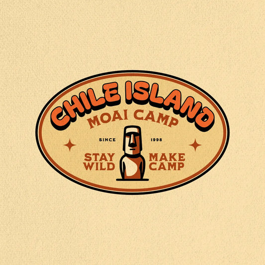 Chile Island Moai Camp T-shirt