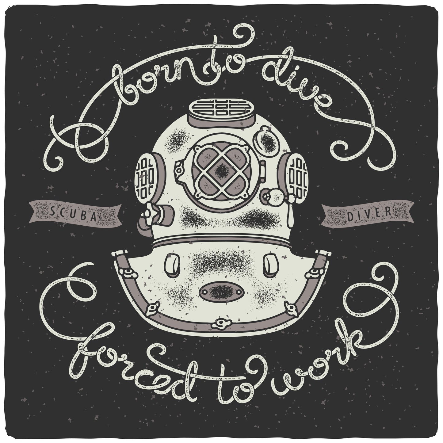 Born To Dive T-shirt (Black)