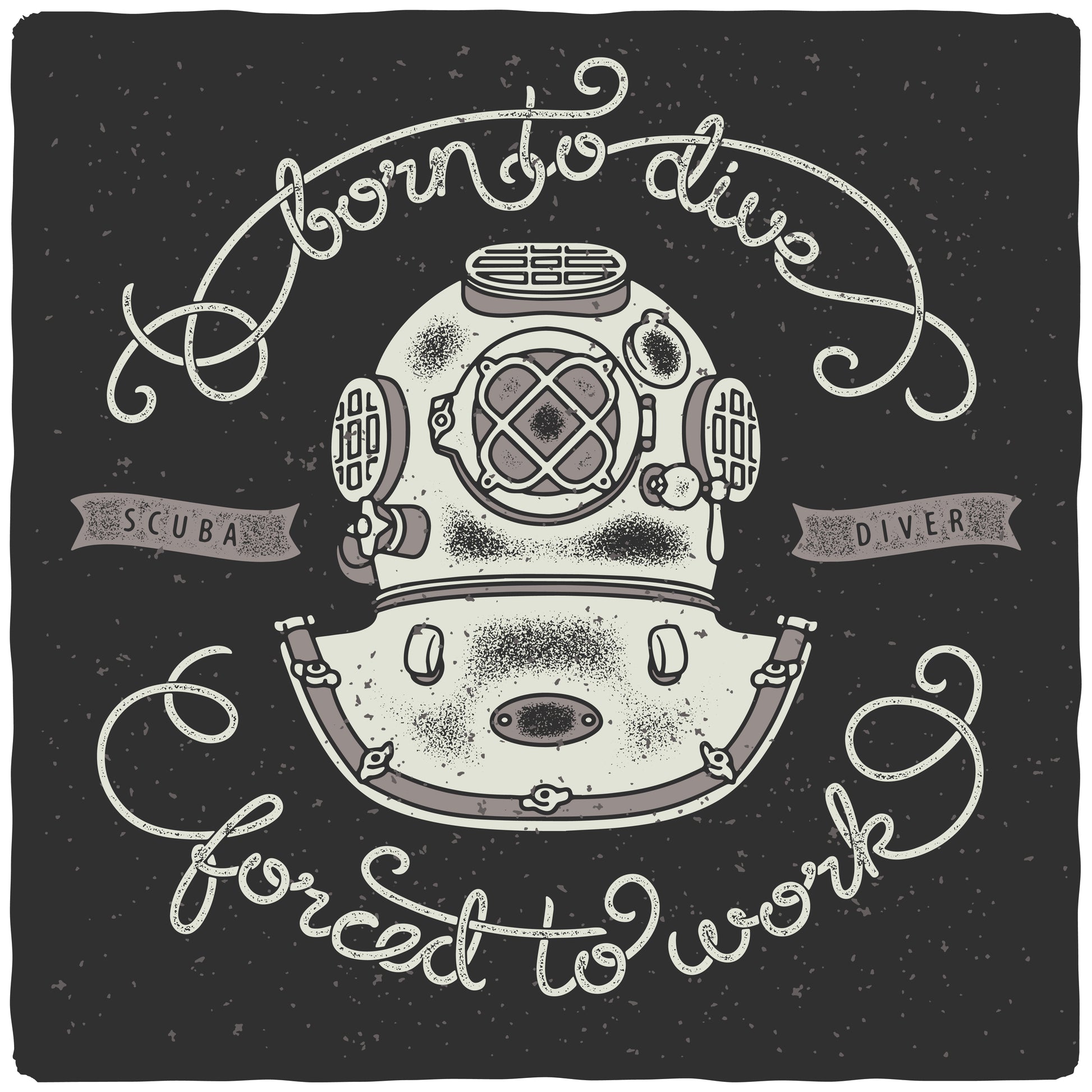 Born To Dive T-shirt (Black)