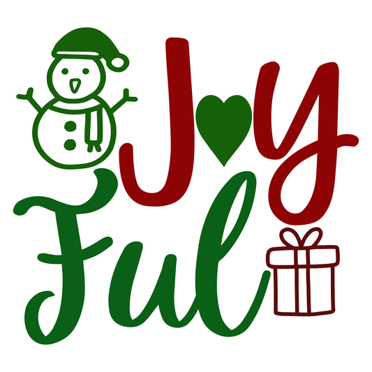 Joyful Holiday T-shirt Design (White)