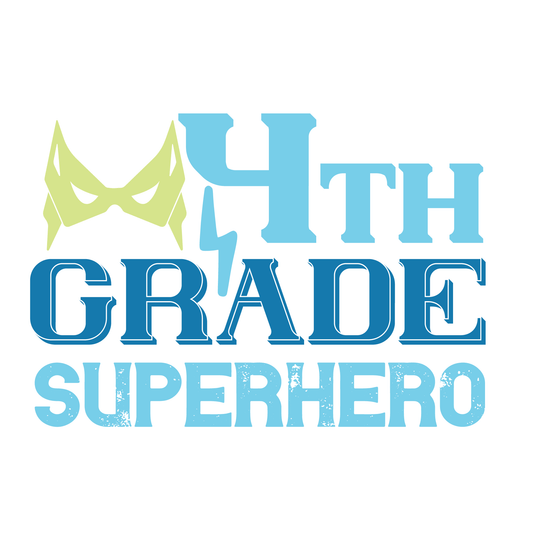 4th Grade Superhero 2- Tee (White)
