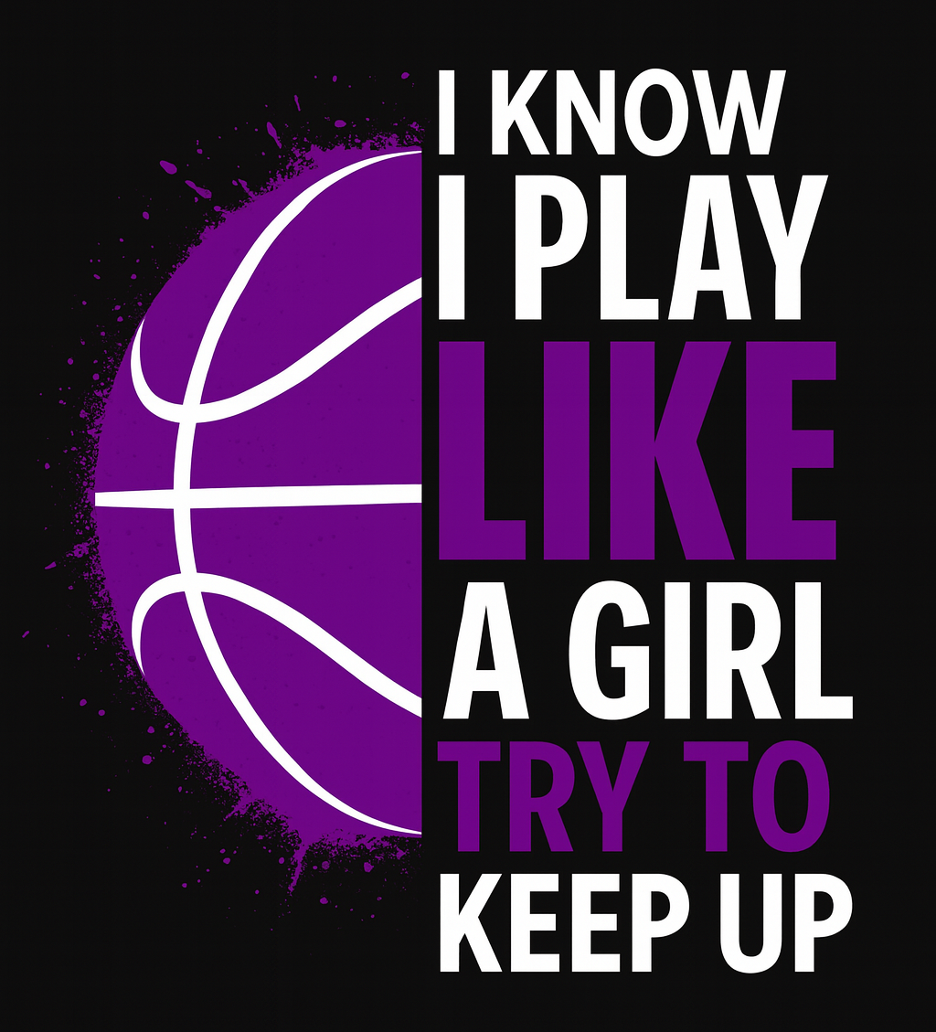 Play Like A Girl Basketball Tee