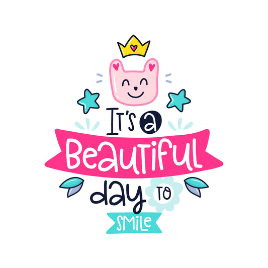 Beautiful Day To Smile T-shirt (White)