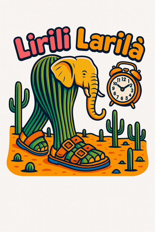 Italian Brainrot — Lirili Larilà — Tee (White)