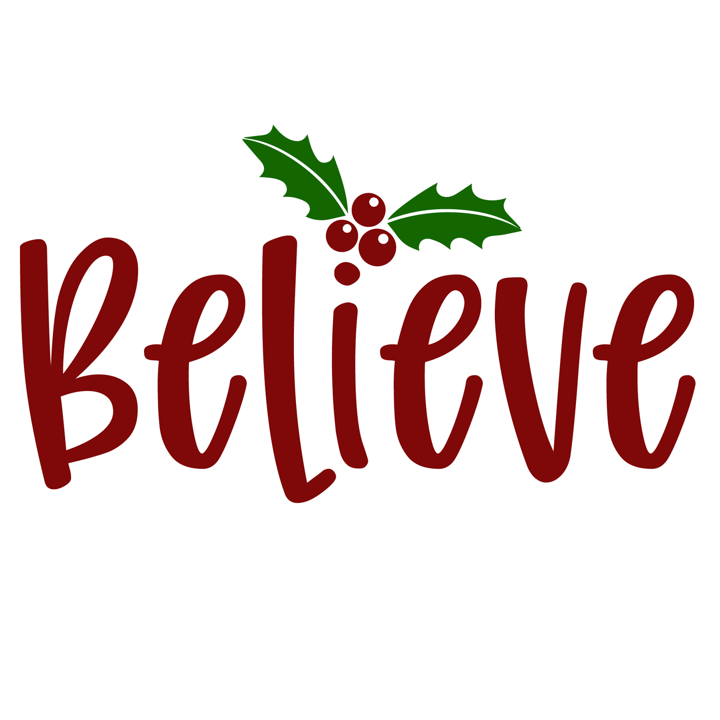 Believe Holiday T-shirt (White)