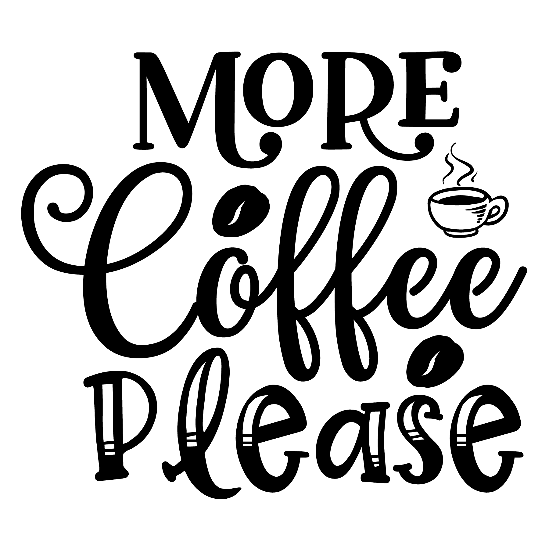 More Coffee Please T-shirt (White)