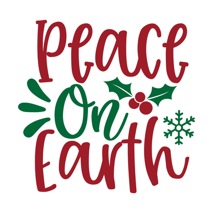 Holiday Peace On Earth T-shirt (White)