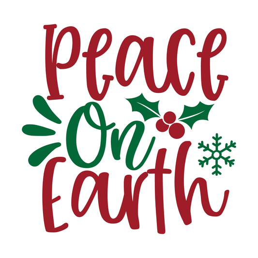 Holiday Peace On Earth T-shirt (White)