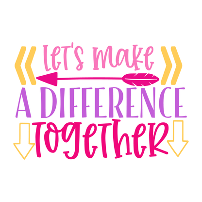 Make A Difference Together T-shirt (White)
