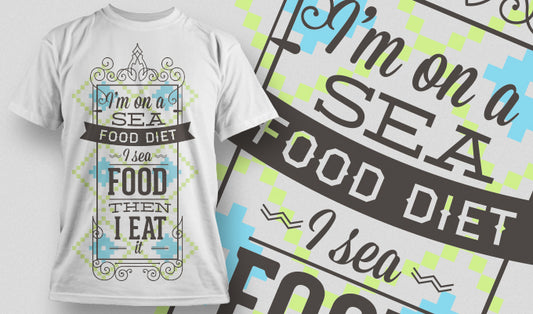 Sea Food Diet T-shirt (White)