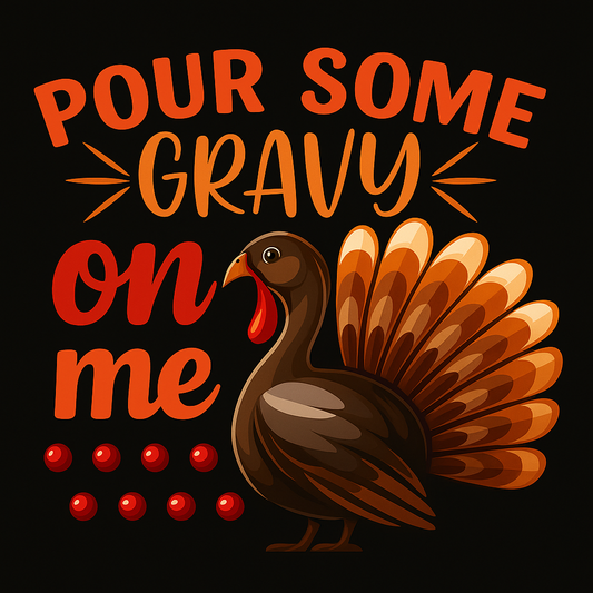 Thanksgiving Turkey Gravy T-shirt (Black)